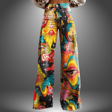 Pantalones Artísticos Premium Retro Olivia