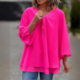 Blusa de Gasa Margot con Cremallera