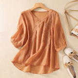Blusa de Botones Asimétricos Laurienne™
