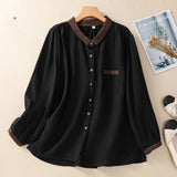 Blusa Abotonada Laurienne™ en Contraste