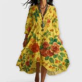 Vestido Floral Vintage Marina