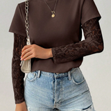 Camiseta Capa de Encaje Mirelle