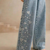 Jean de Mezclilla Plus Size Flora Vogue