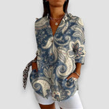 Blusa Sofia con Botones y Estampado