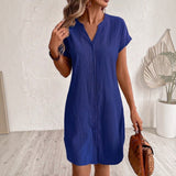 Vestido Camisero de Lino Elegante y Cómodo para Mujer Tess