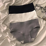 Conjunto de Panties de Algodón Acanalado Serene