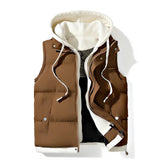 Chaleco Puffer con Capucha Soft Shell
