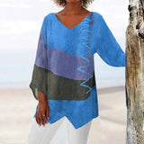 Camisa Tricolor Elegante Elise