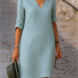 Vestido Elegante con Escote en V Ria™