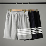 Short de Lounge con Rayas Universitarias
