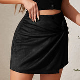 Falda Corta de Ante Leone Knot