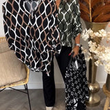 Blusa Casual de Manga Larga Janny™ con Estampado Elegante