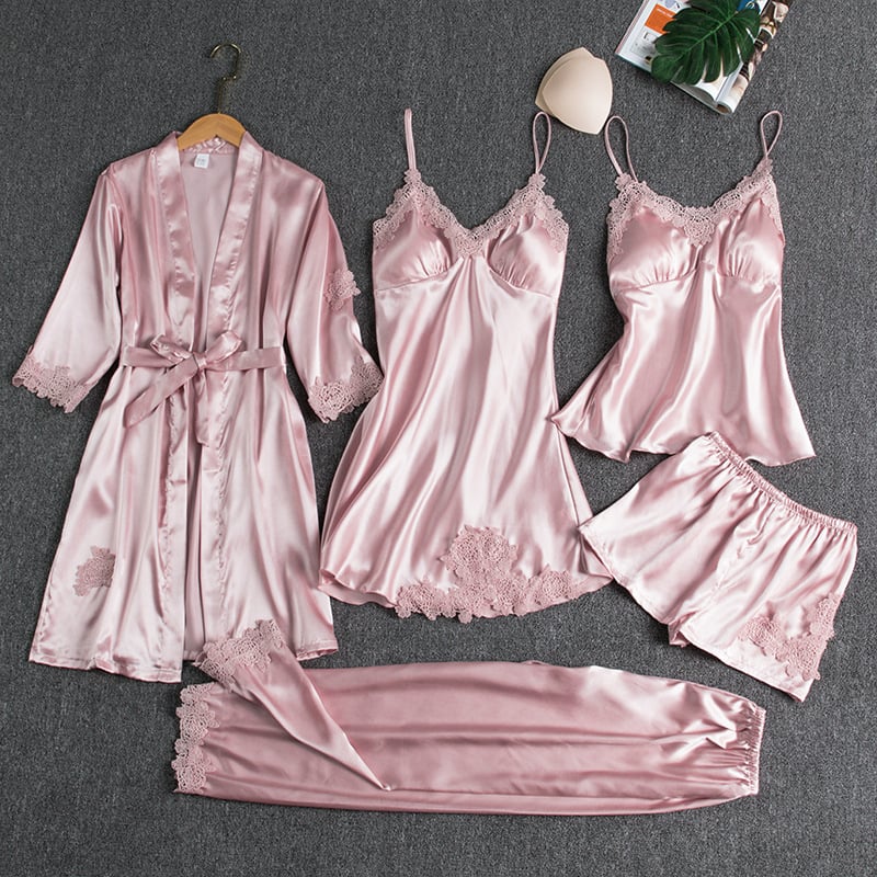 Conjunto de Pijama Helene de 5 Piezas