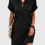 Vestido Corto Elegante Draped Massie