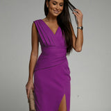 Vestido Entallado Fresia™ con Escote en V
