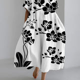 Vestido Suelto Estampado Botánico AVA