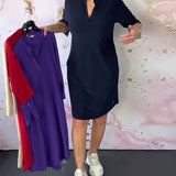 Vestido Sencillo Hanneke™ con Escote en Pico