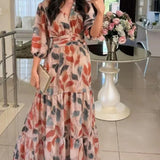 Vestido Largo Floral Claudia