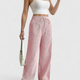 Pantalones Anchos Dominique con Detalles Elegantes