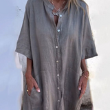 Vestido Camisero Casual Hasta los Tobillos Melanie™