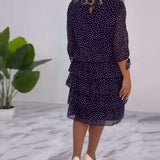 Vestido de Mujer Elegante con Lunares Auterelle