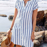 Vestido Camisero Rayas Martine™