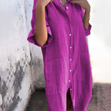 Vestido Camisero Casual Hasta los Tobillos Melanie™