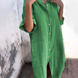 Vestido Camisero Casual Hasta los Tobillos Melanie™