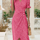 Vestido Floral de Manga Corta Jeanne™