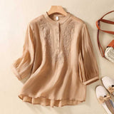 Blusa Bordada Mao Laurienne™