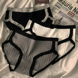 Conjunto de Panties de Algodón Acanalado Serene