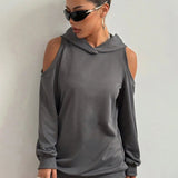 Sudadera Off-Shoulder Essentia