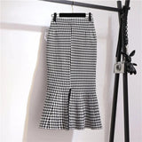 Falda Trompeta Houndstooth La Rue