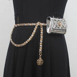 Bolso de Cintura Mini Cadena Heredera