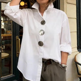Blusa de Entretiempo Grazia con Acabados Refinados para Mujer