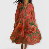 Vestido Floral Vintage Marina