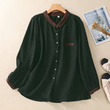 Blusa Abotonada Laurienne™ en Contraste
