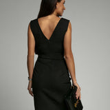 Vestido Entallado Fresia™ con Escote en V
