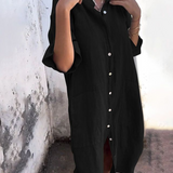 Vestido Camisero Casual Hasta los Tobillos Melanie™