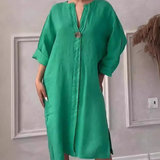Vestido Ligero Clarita de Corte Amplio Primavera