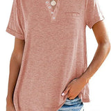 Camiseta de Manga Corta Eira™ con Bolsillo Sólido