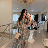Vestido Largo Floral Claudia