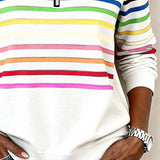 Sudadera con Cremallera Rayas Viena
