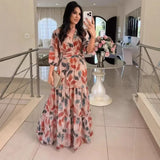 Vestido Largo Floral Claudia