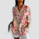 Blusa Sofia con Botones y Estampado