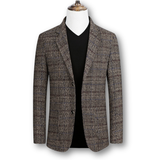 Blazer Elegante en Tejido Escocés Domenico