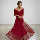Vestido Largo Floral Alondra con Escote en V