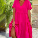 Vestido Ligero Nathalie™ con Escote en Pico