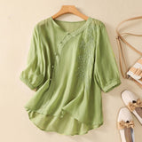Blusa de Botones Asimétricos Laurienne™