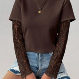 Camiseta Capa de Encaje Mirelle